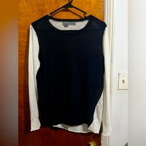 Navy Blue and White Sweater